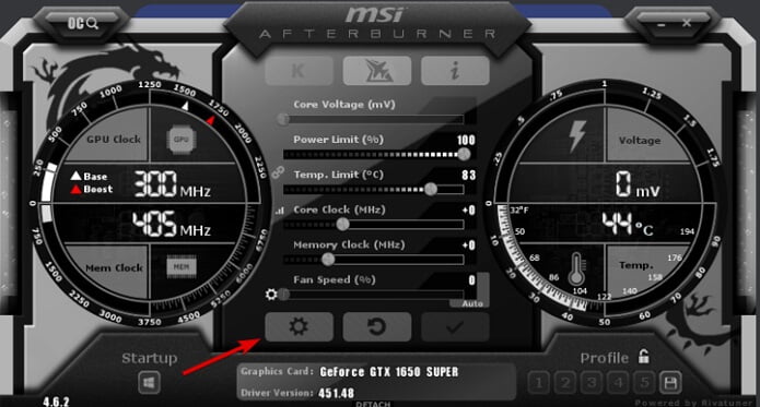 how to unlock fan speed in msi afterburner
