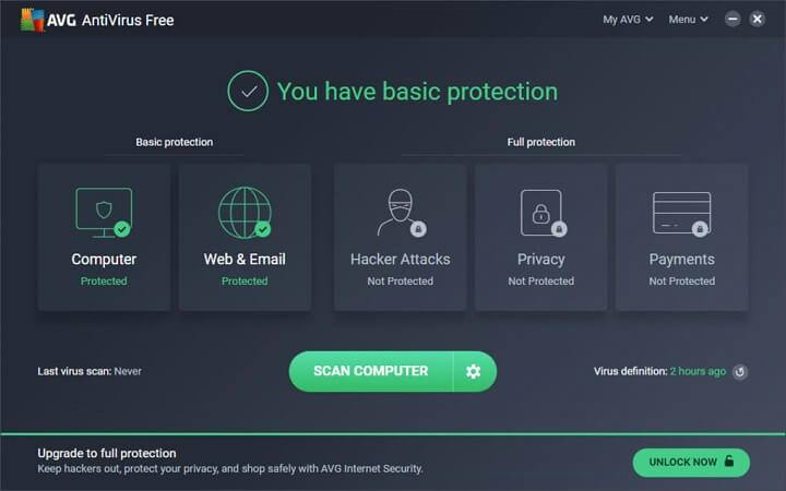 AVG Antivirus Free Download For Windows 10,7
