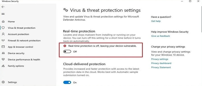 Temporarily disable windows defender to fix Days Gone