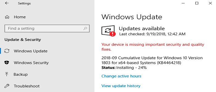 Check Windows 10 Update