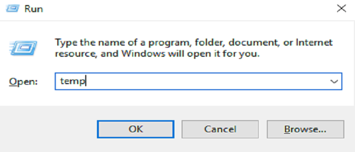 open run dialogue in Windows 10
