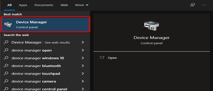 Open Display manager on Windows 10