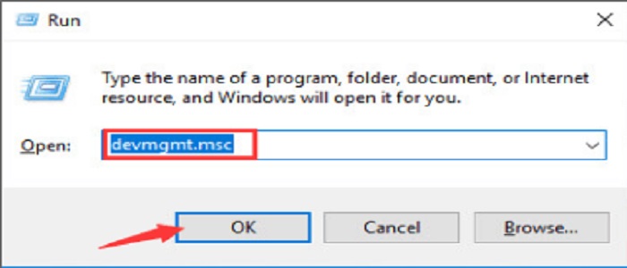 open device manager in Windows 10