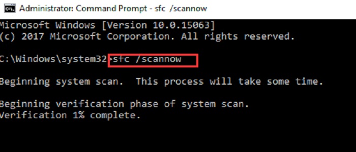 Repair your System files in Windows 10
