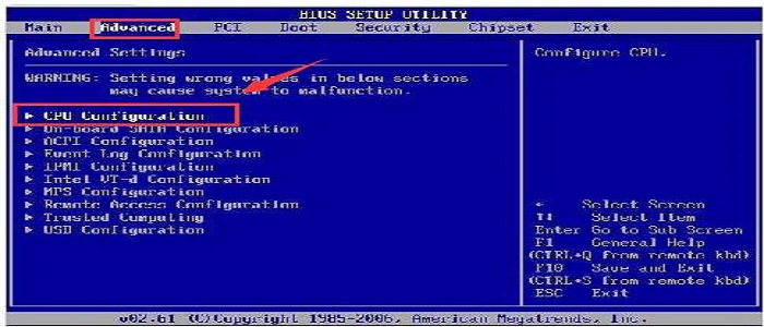 Disable C-States in BIOS