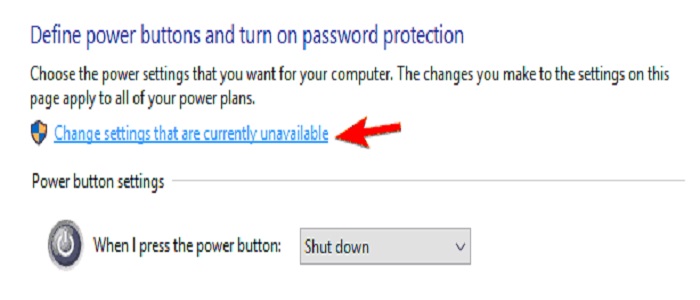 change settings that are currently unavailable