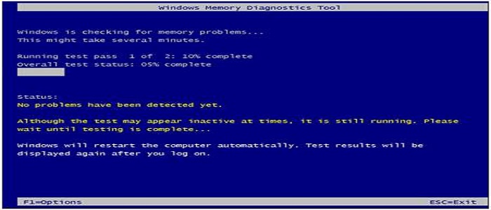 Run a Memory Check in Windows 10
