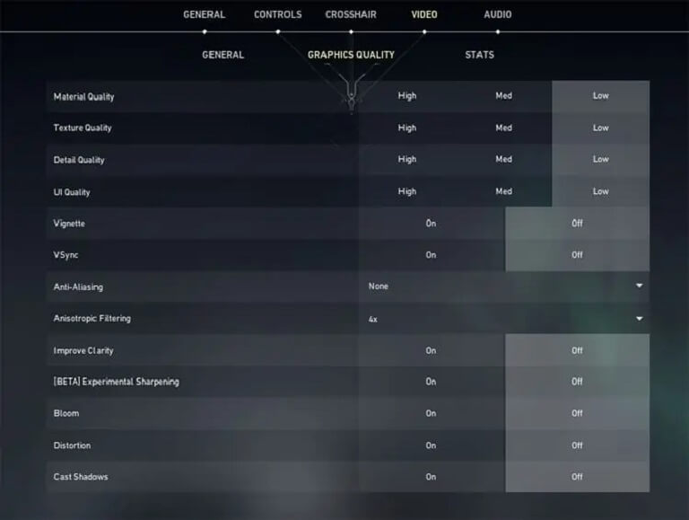 Change In-Game Valorant Graphics Settings To Improve FPS