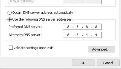 change DNS Server