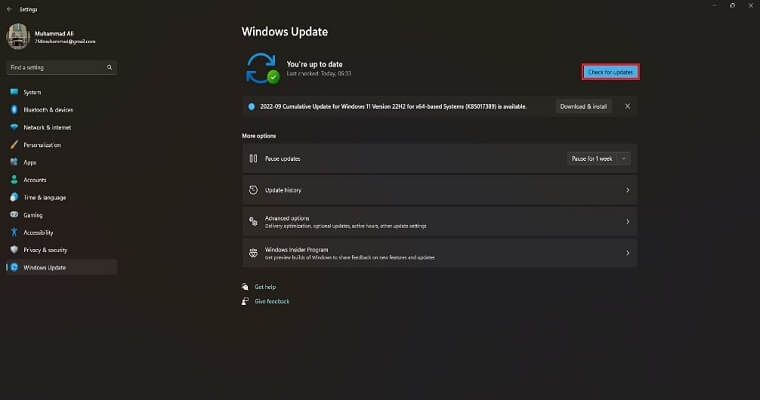 update Windows OS to fix Valorant not launching
