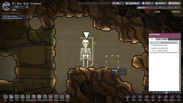 Oxygen Not Included Debug Commands