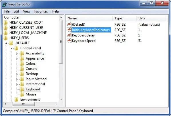 Boot numlock