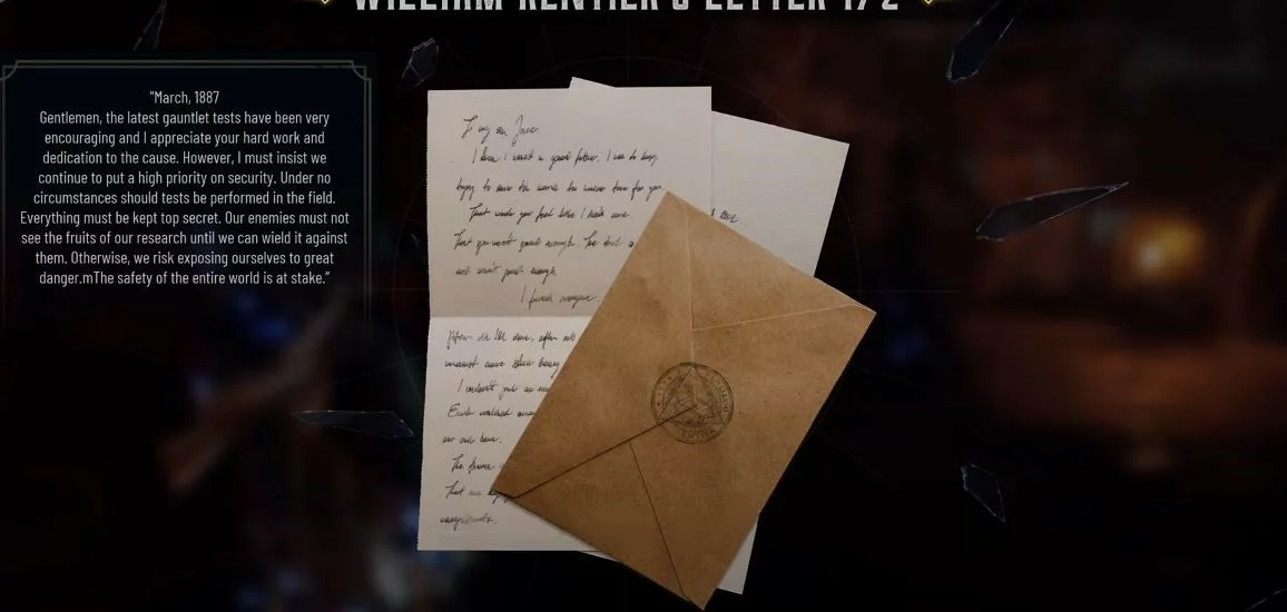 William Rentier's Letter