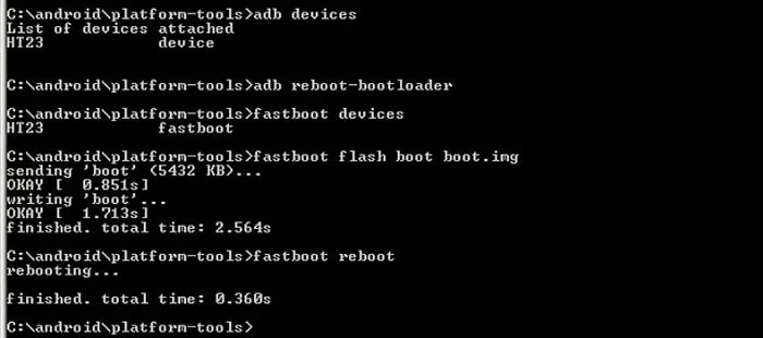 fastboot-flash boot command
