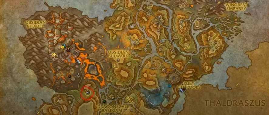 Location of "To Dragonbane Keep" WOW Quest