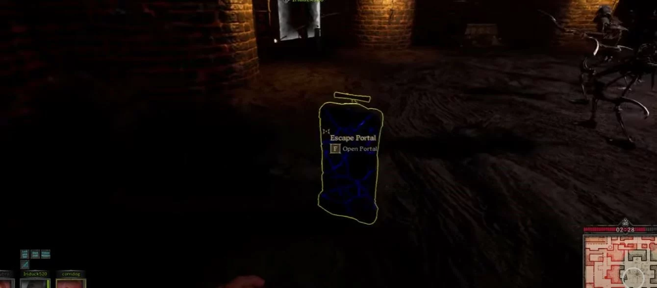 Final Escape Portal in the Boss Room