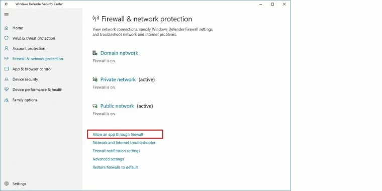 Add your VRChat through the firewall