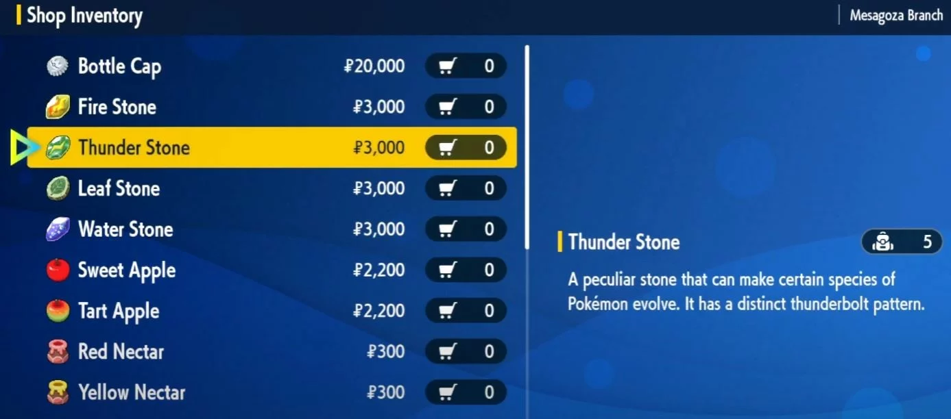 How to Get Thunder Stone in Pokemon Scarlet and Violet