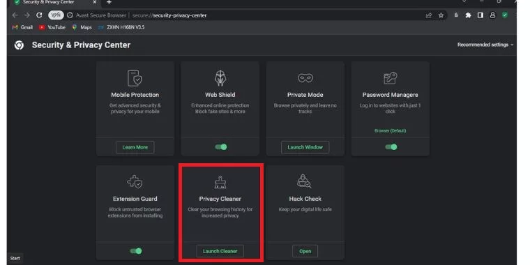 Privacy Cleaner from security and privacy