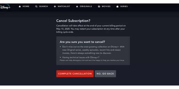 How to Cancel your Disney Plus Subscription through a PC browser (2)