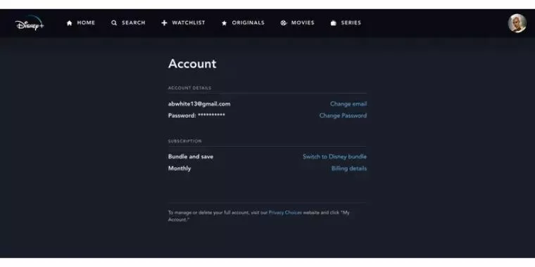 How to Cancel your Disney Plus Subscription through a PC browser