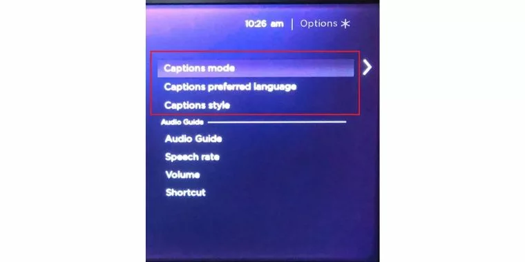 Turn On or Off the Subtitles on a Roku (2)