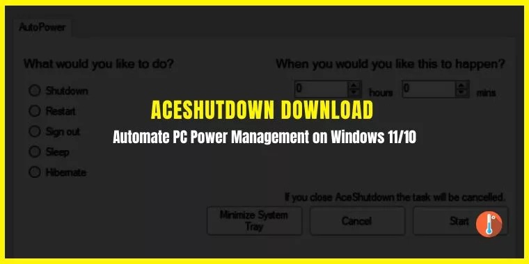 AceShutdown Download For Windows 11/10 PC