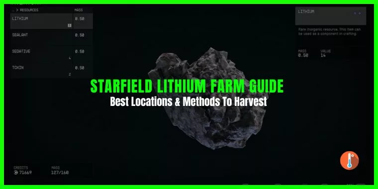 Starfield Lithium Farm Guide - Best Locations & How To Farm