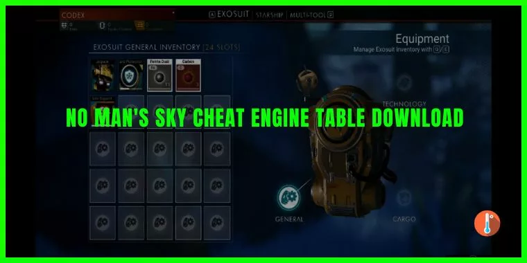 No Man's Sky Cheat Engine Table Download
